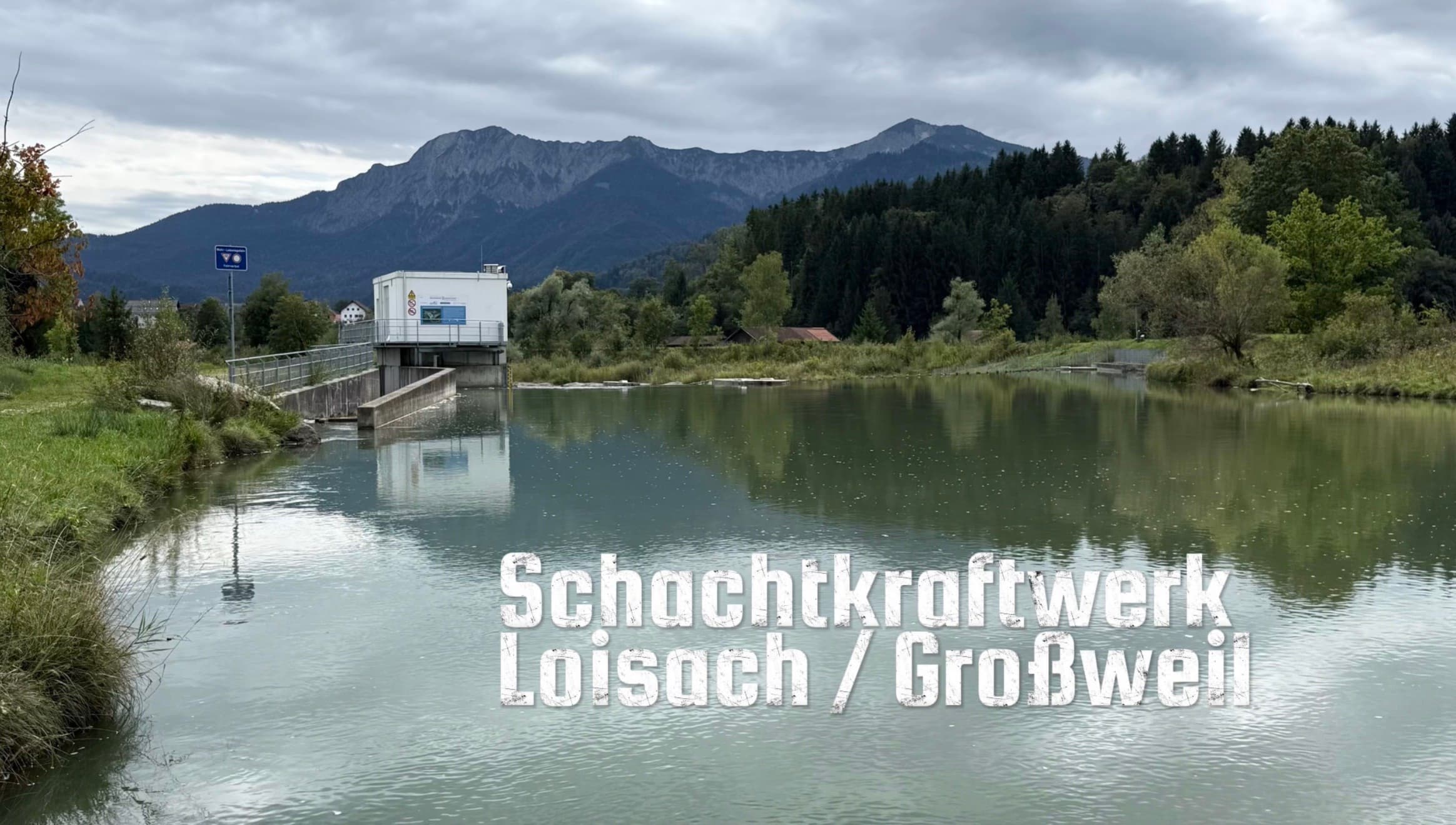 Schachtkraftwerk Großweil an der Loisach.